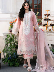 Lawn 3PC Embroidered Shirt with Organza Embroidered Dupatta – ZC1322