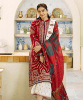 Dhanak 3PC Embroidered Shirt with Digital Printed Wool Shawl – ZC659