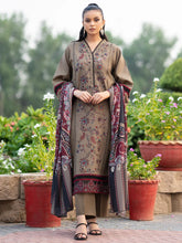 Dhanak 3PC Embroidered Shirt with Printed Wool Shawl – ZC254