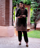 Jazmin Dhanak 3PC Embroidered Shirt with Printed Dupatta – ZC678