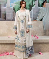 Lawn 3PC Embroidered Shirt with Organza Embroidered Dupatta – ZC1177