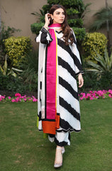 LULUSAR Luxe Silk 3PC Digital Printed Unstitched Dress – ZC866