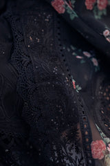 Dhanak 3PC Embroidered Shirt with Organza Digital Printed Dupatta – ZC3309