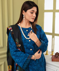 Creation Khaddar 3PC with Khaddar Printed Shirt & Trouser – ZC909