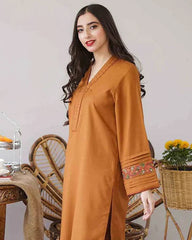 Dhanak Luxe 3PC Embroidered Unstitched Dress – ZC889