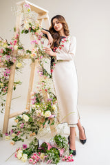 LULUSAR Luxe Silk 2PC Digital Printed Unstitched Dress – ZC859