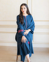 Aisling Dhanak 3PC Embroidered Suit with Embroidered Dhanak Dupatta – ZC615