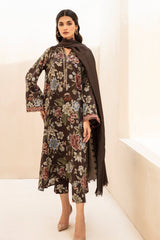BAROQUE 3PC Lawn Printed Shirt with Voile Printed Dupatta – ZC1510