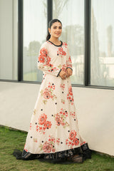 LULUSAR Luxe Silk 2PC Digital Printed Unstitched Dress – ZC853