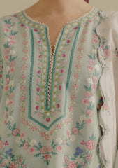 Lawn 3PC Embroidered Shirt with Digital Printed Jacquard Dupatta – ZC1386