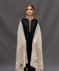 Dhanak 3PC Embroidered Shirt with Digital Printed Wool Shawl – ZC167