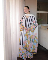 LULUSAR Luxe Silk 3PC Digital Printed Unstitched Dress – ZC865