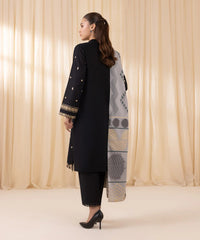 Sapphire 3PC Dhanak Embroidered Shirt with Digital Printed Shawl – ZC150