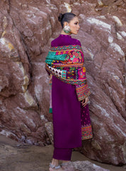 Zainab Chottani 3PC Dhanak Embroidered Shirt with Printed Dupatta – ZC681