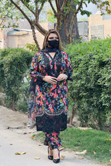 3PC Karandi Printed Shirt with Karandi Printed Dupatta and Trouser – ZC1707