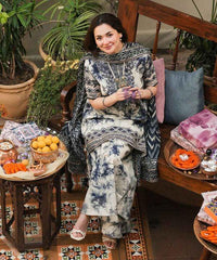 3PC Printed Lawn Shirt with Voile Printed Dupatta – ZC1542