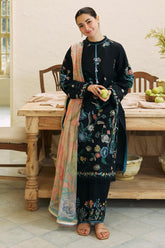 Lawn 3PC Embroidered Shirt with Digital Printed Jacquard Dupatta – ZC1172