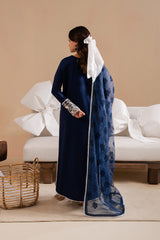 Dhanak 3PC Embroidered Shirt with Digital Printed Wool Shawl – ZC3367