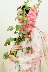 Dhanak 3PC Embroidered Shirt with Digital Printed Wool Shawl – ZC3193