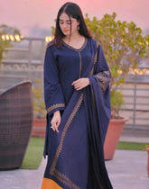 Dhanak 3PC Embroidered Suit – ZC628