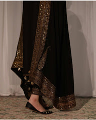 Dhanak Luxe 3PC Embroidered Shirt with Organza Sequins Dupatta – ZC3373