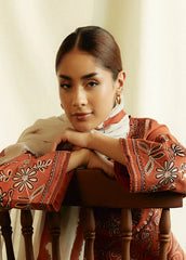 Zara Shahjahan 3PC Dhanak Embroidered Shirt with Digital Printed Shawl – ZC280