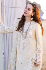 Dhanak 3PC Embroidered Shirt with Organza Digital Printed Dupatta – ZC3360