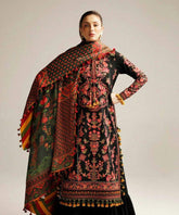 Hussain Rehar Dhanak 3PC Embroidered with Digital Printed Dupatta – ZC173