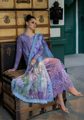 Dhanak 3PC Embroidered Shirt with Digital Printed Wool Shawl – ZC3291