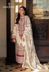 Dhanak 3PC Embroidered Shirt with Digital Printed Wool Shawl – ZC3222