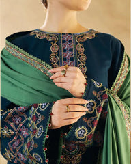 Dhanak Luxe 3PC Embroidered Unstitched Dress – ZC1293