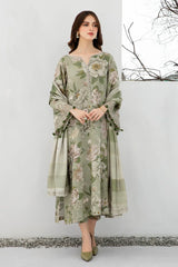 Baroque 3PC Karandi Printed Shirt with Karandi Printed Dupatta and Trouser – ZC801