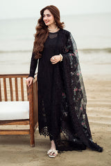 Dhanak 3PC Embroidered Shirt with Organza Digital Printed Dupatta – ZC3309