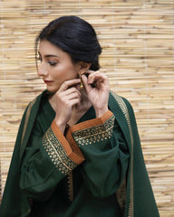 Dhanak Luxe 3PC Dress with Wool Shawl – ZC471