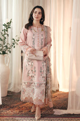 Dhanak 3PC Embroidered Shirt with Digital Printed Wool Shawl – ZC3402