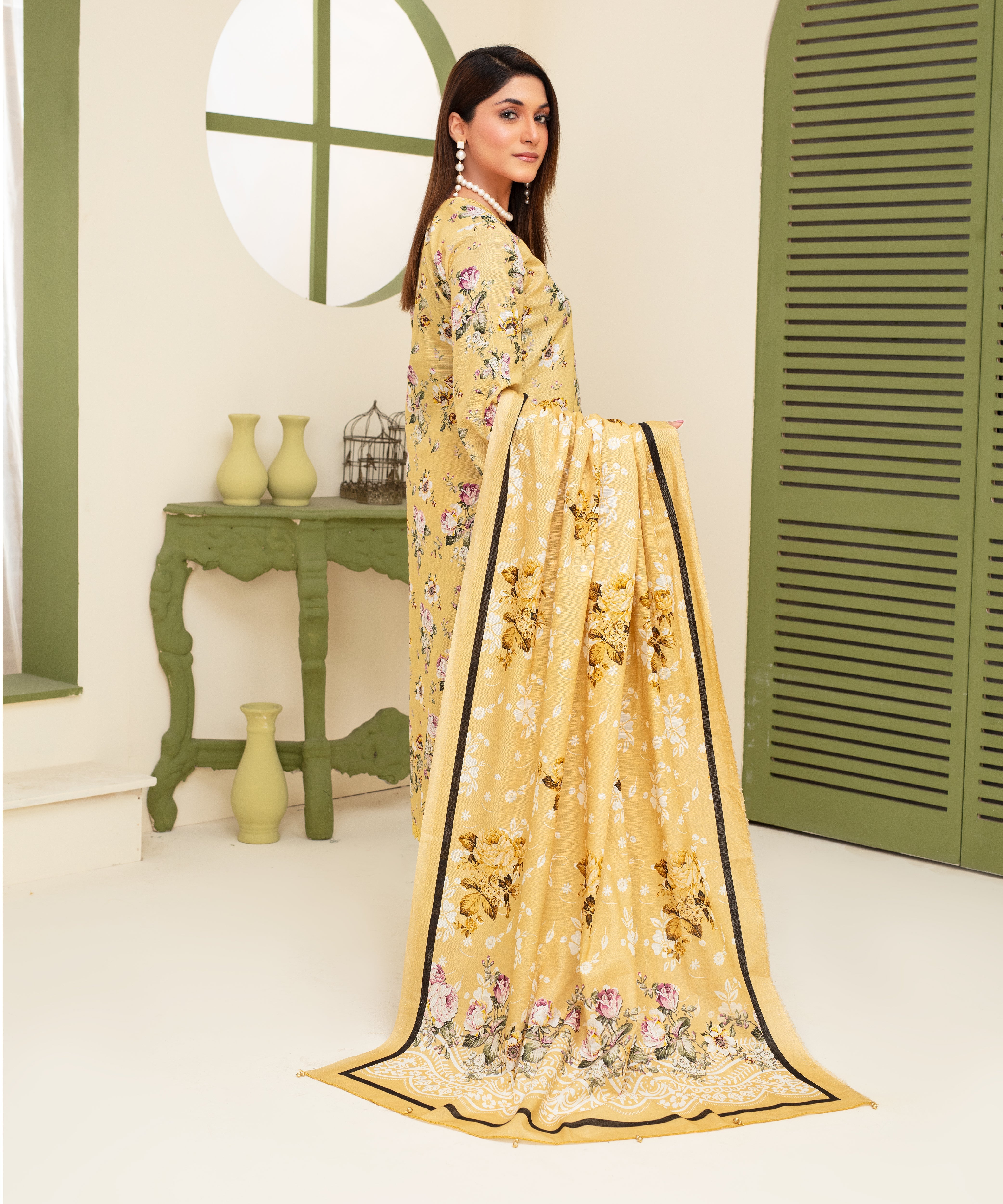 Creation Khaddar 3PC with Khaddar Printed Shirt & Trouser – ZC912