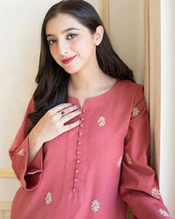 Dhanak 3PC Embroidered Ensemble – ZC1298