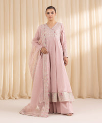 Lawn 3PC Embroidered Shirt with Organza Embroidered Dupatta – ZC1409