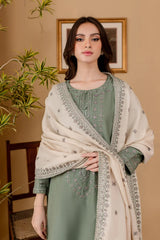 Batik 3PC Lawn Embroidered Shirt with Lawn Embroidered Dupatta – ZC1059
