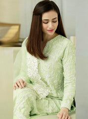 Linen Luxe 3PC Embroidered Unstitched Dress – ZC840