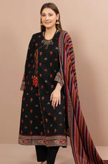 KAYSERIA 3PC Dhanak Embroidered Shirt with Printed Dhanak Shawl – ZC641