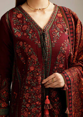 Hussain Rehar Dhanak 3PC Embroidered with Digital Printed Dupatta – ZC172