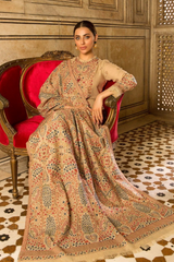 Dhanak 3PC Embroidered Shirt with Dhanak Embroidered Shawl – ZC590