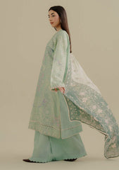 Lawn 3PC Embroidered Shirt with Digital Printed Jacquard Dupatta – ZC1388