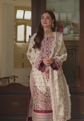 Dhanak 3PC Embroidered Shirt with Digital Printed Wool Shawl – ZC3222