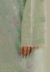 Lawn 3PC Embroidered Shirt with Digital Printed Jacquard Dupatta – ZC1388