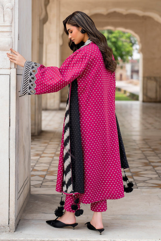 Baroque 3PC Karandi Printed Shirt with Karandi Printed Dupatta and Trouser – ZC829