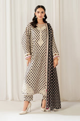 Baroque 3PC Karandi Printed Shirt with Karandi Printed Dupatta and Trouser – ZC1703