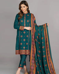 Kayseria Lawn 3PC Embroidered with Lawn Embroidered Dupatta – ZC1118