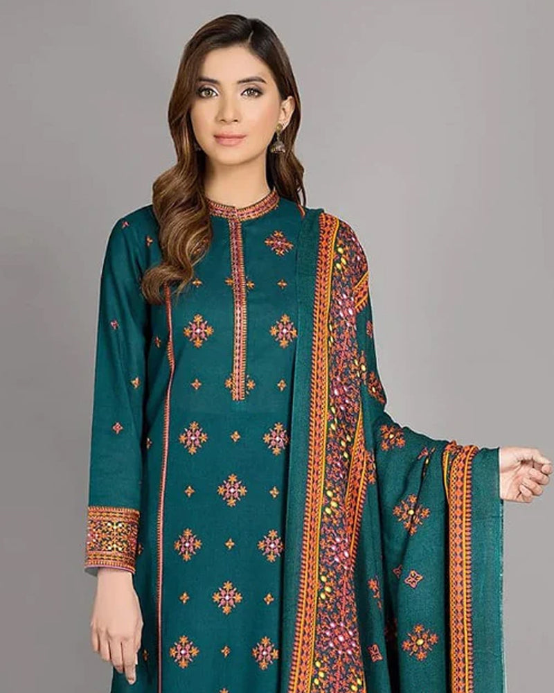 Kayseria Lawn 3PC Embroidered with Lawn Embroidered Dupatta – ZC1118